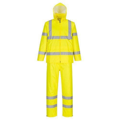 ENSEMBLE PLUIE ENROULABLE HAUTE VISIBILITÉ H448 JAUNE M - PORTWEST