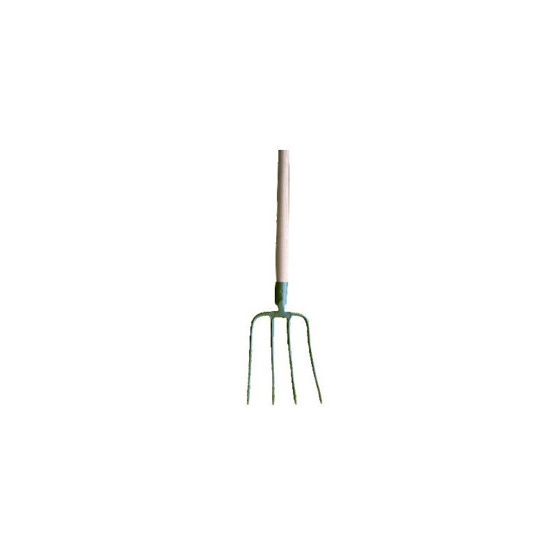 FOURCHE À FUMIER 4 DENTS AVEC MANCHE BOIS 130CM - MERCIER - 7706