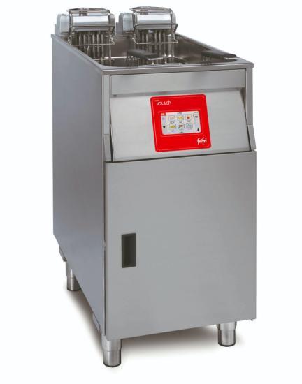 Friteuse électrique sur coffre avec filtration d'huile et écran à cuve simple 20 l - 398x650x994 mm - TL-412-H31-G0_0