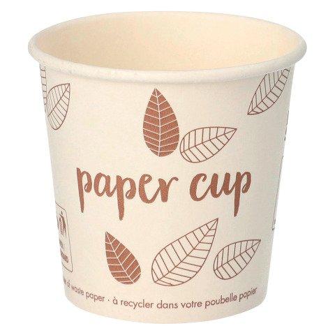 GOBELET EN CARTON PURE - ZÉRO PLASTIQUE - 10/10,7 CL - LOT DE 80