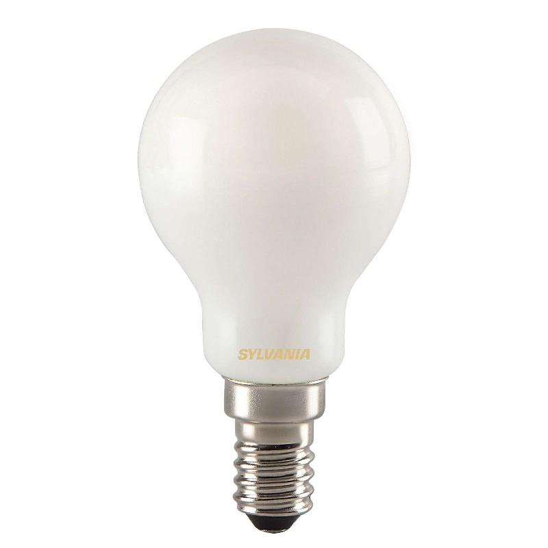 SYLVANIA AMPOULE GOUTTE LED E14 TOLEDO RT BALL 4,5W 827 SATINÉ
