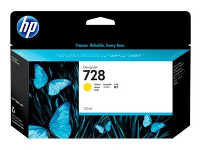 HP 728 - JAUNE - ORIGINAL - DESIGNJET - CARTOUCHE D'ENCRE