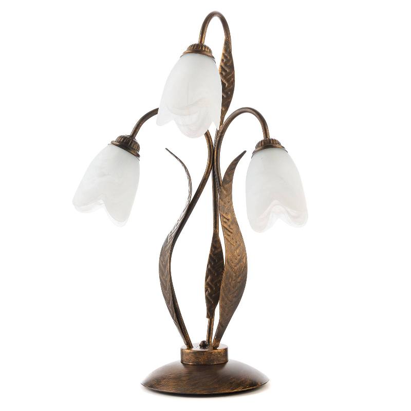 ONLI LAMPE À POSER SONIA À TROIS LAMPES, BRONZE