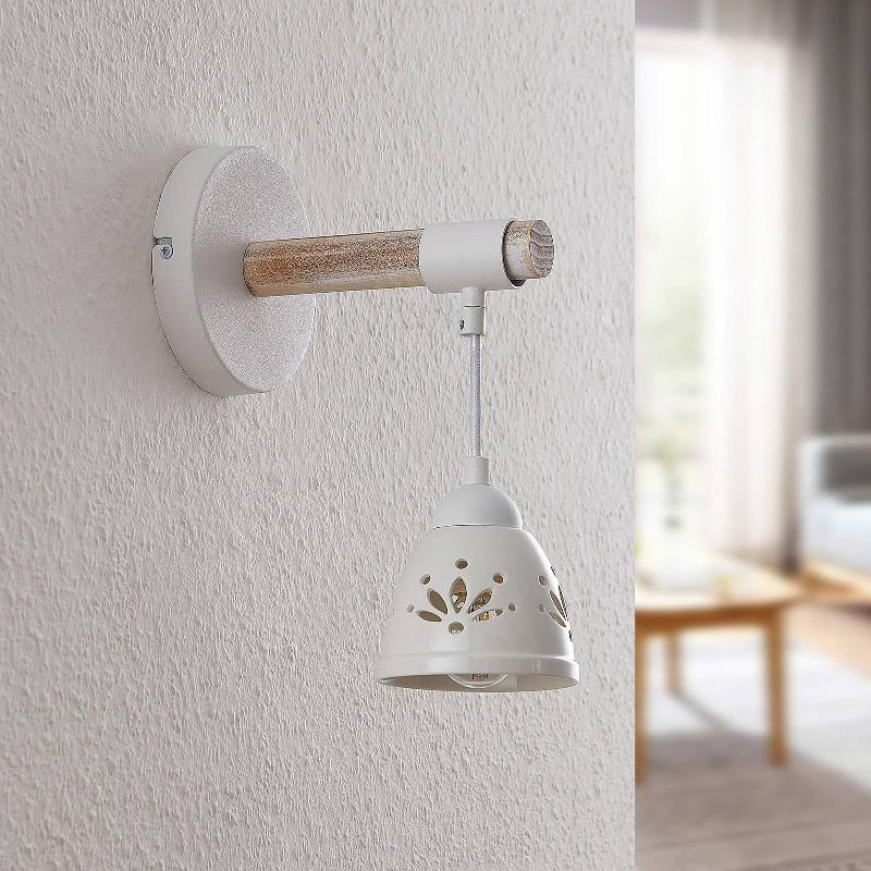 LINDBY PIMANA APPLIQUE AVEC ABAT-JOUR EN CÉRAMIQUE