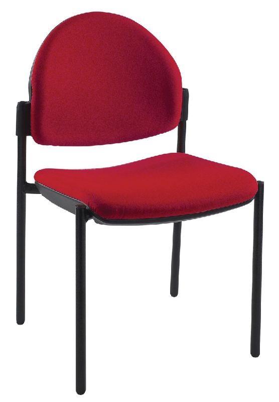 LOT 2 CHAISES LOUISE DOSSIER ROND COLORIS ROUGE - MANUTAN COLLECTIVITÉS