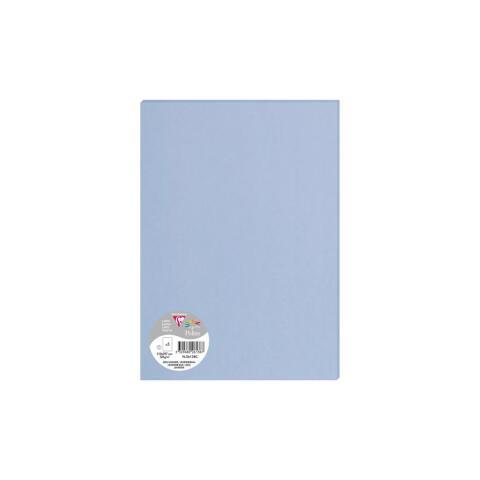 LOT DE 10 - PAQUET DE 5 FEUILLES POLLEN 210X297MM 120G/M2 - BLEU LAVANDE