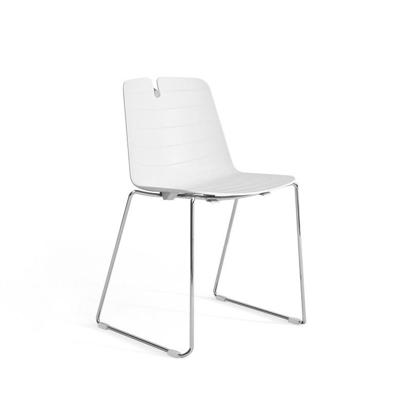 Lot de 2 chaises contemporaines Mindy - Mobel Linea. - Blanc_0
