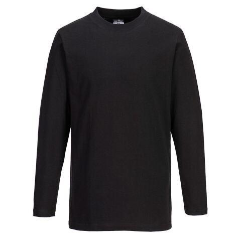 LOT DE 3 - PORTWEST B196 T-SHIRT MANCHES LONGUES NOIR - TAILLE XL