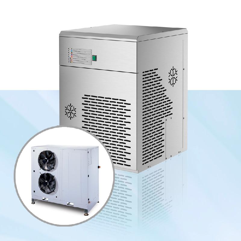 Machine à glace paillettes 500 kg/24h - GIM 500NE Split - Construction en acier inox et condensation air_0