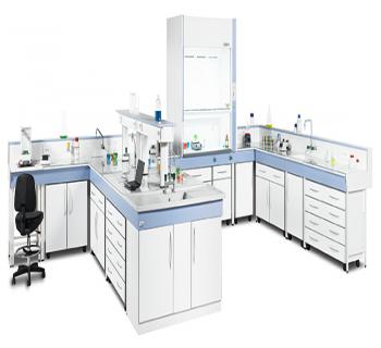 Meubles et armoires de rangement de laboratoire modulables Ibéris - DONATI - Panneaux hydrofuges mélaminés blancs_0