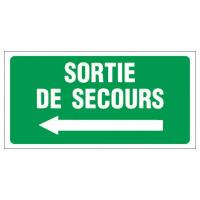 PANNEAU SORTIE DE SECOURS À GAUCHE