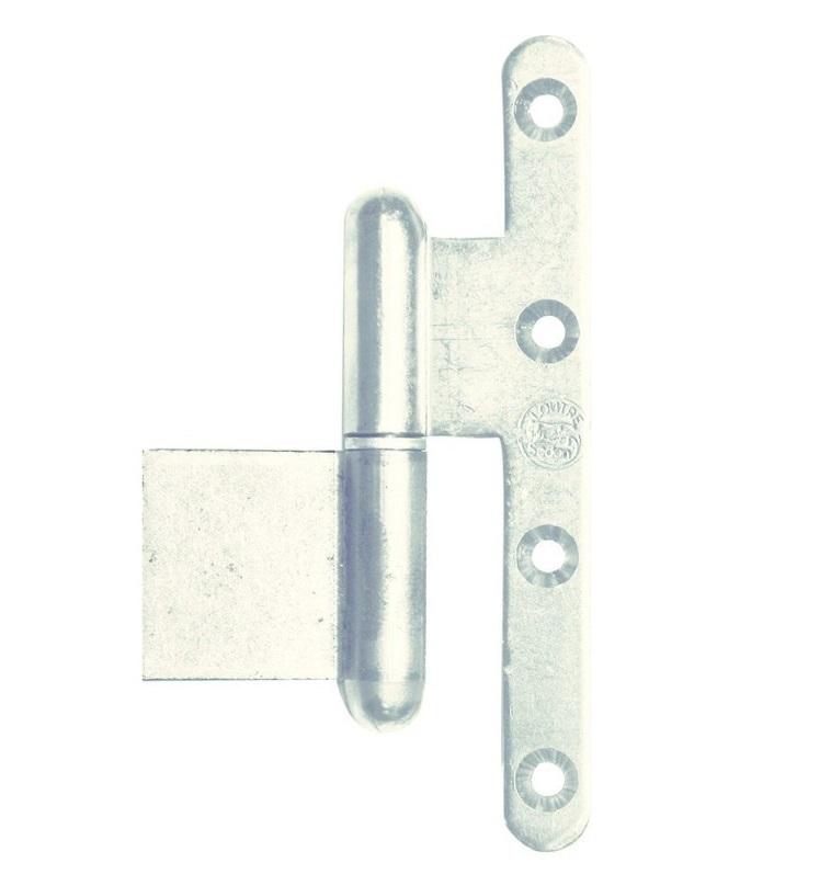PAUMELLE MIXTE LA LOUTRE SEDAN® 140X80MM ZINGUÉ BLANC BOUTS RONDS DROITE - JARDINIER MASSARD - J534160