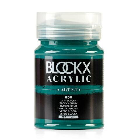 PEINTURE ACRYLIQUE FINE POT 500ML - VERT BLOCKX