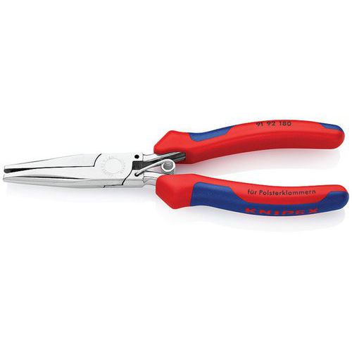 PINCE À AGRAFES TYPE DELTA - 185MM - GAINAGE BI-MATIÈRE - POLIE MIROIR - KNIPEX