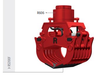 Pinces de tri et de démolition hydraulique RS200F Rozzi - Pour pelles jusqu'à 15t_0