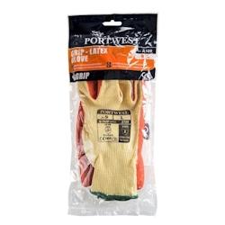 Portwest - Gants manutention légers en mousse de latex sous blister Orange Taille 9 - 5036146009251_0