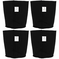 Pot textile 7 litres Lot de 4 Greencube - noir 3700866378820_0