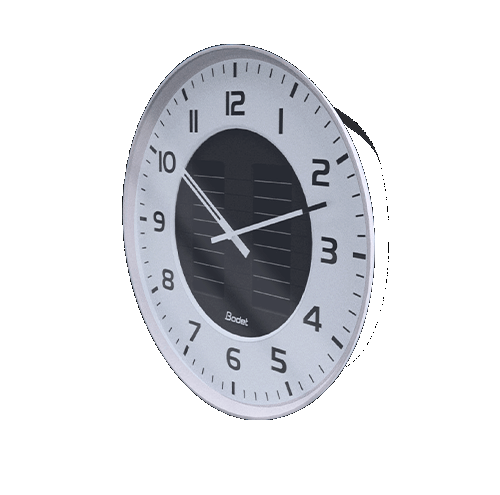 Profil 930 - Horloge analogique éco-conçue - alimentation solaire - DHF - boitier blanc - affichage heure minute - BODET_0