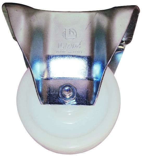 ROUE POLYAMIDE FIXE D100X30 PLAT 80X60 120KG