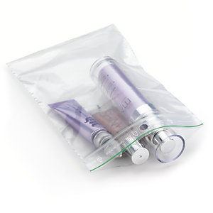 SACHET PLASTIQUE ZIP 50% RECYCLÉ TRANSPARENT 60 MICRONS RAJA 12X28 CM