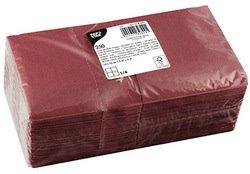 SERVIETTE COCKTAIL, 240 X 240 MM, 3 COUCHES,BORDEAUX - LOT DE 2