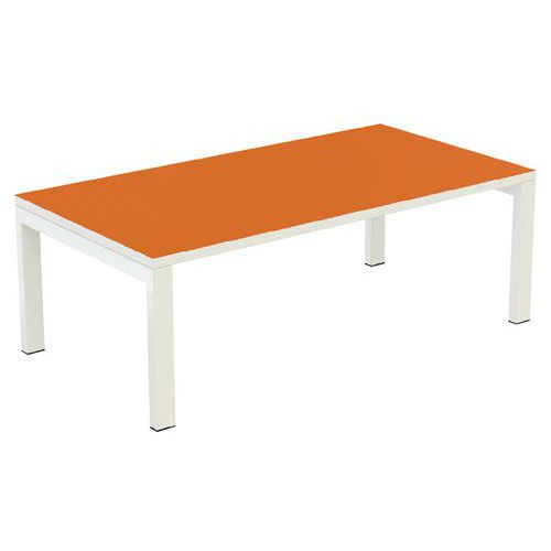 TABLE BASSE EASY OFFICE 114X60 PLATEAU ORANGE - MEET BY PAPERFLOW