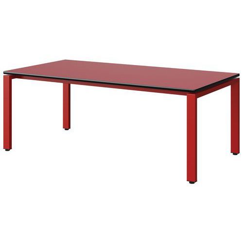 TABLE MALIBU 160X80 T3 SOUDÉ ST ANTIB ROU U321/NO ROUGE 3020