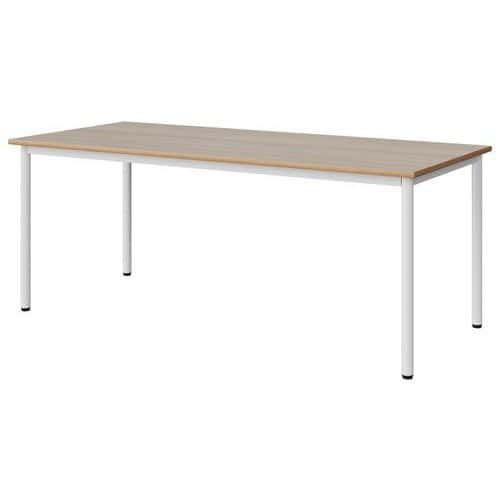 TABLE MALIBU 180X80 T5 4P STRA ALAISÉ ACACIA/BLC 9016