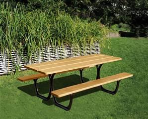 TABLE PUBLIQUE SÉVILLE / ACCESSIBLE PMR / BOIS / MÉTAL_0