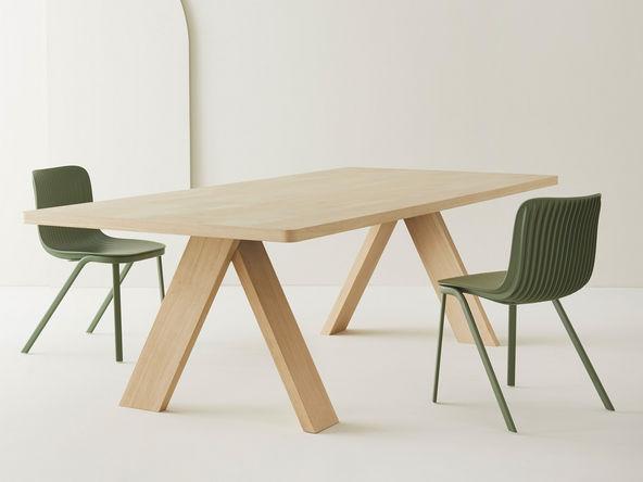 Table de réunion design bois massif - Artful - 190x100 ou 240/280 x 110 cm - Design Italien_0
