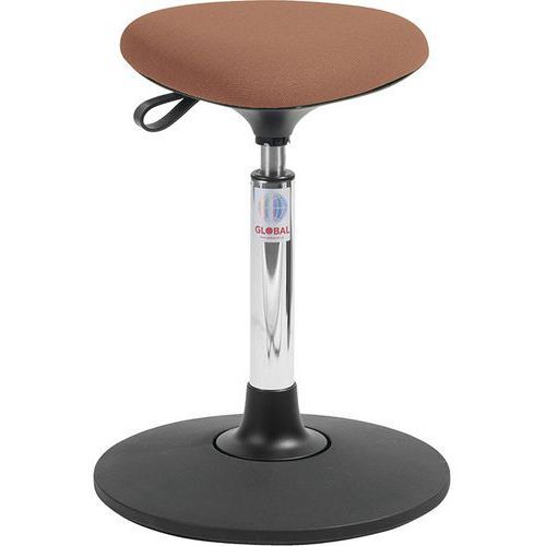TABOURET SWAY TRIA - TISSU CURA - BAS - ORANGE - GLOBAL PROFESSIONAL SEATING