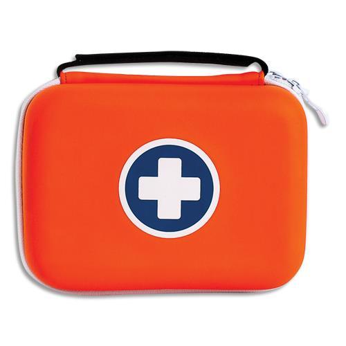 TROUSSE DE PREMIERS SECOURS LABORATOIRES ESCULAPE SAVEBOX MINI DEUX COMPARTIMENTS POIGNEE VELCRO REGLABLE