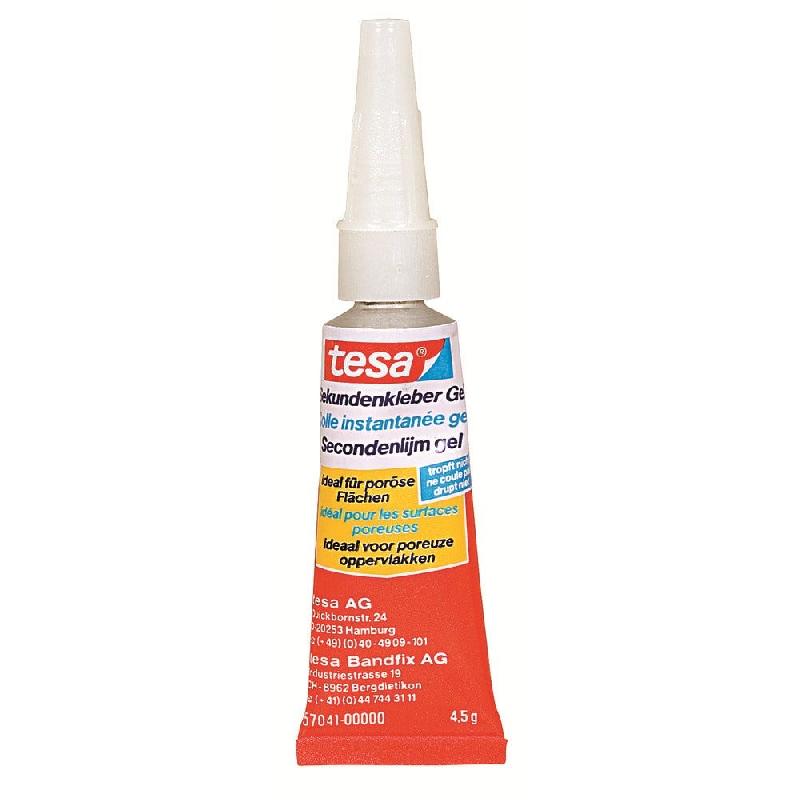 Tube de colle ultra forte Tesa - 4.5g - Colle acrylique à adhésif très élevé pour surfaces lisses et matériaux variés_0