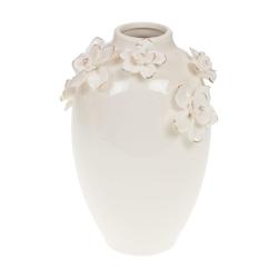 Vase Linéa grand modèle -  Blanc Rond Céramique Amadeus 16.6x16.6 cm - blanc céramique 3520071975030_0
