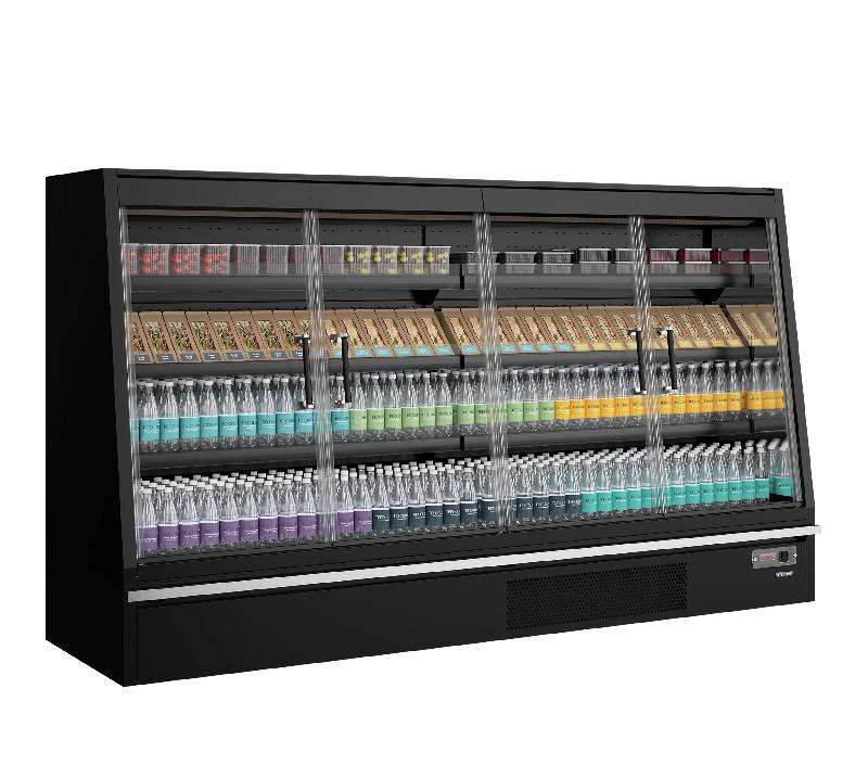 Vitrine réfrigérée pour supermarché Galaxy+ GPL26FGD Black L2580mm 48033 TEFCOLD_0