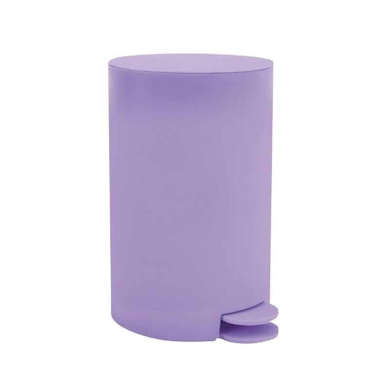 WellHome - Poubelle à Pédale de 3L de couleur Lavande Ø14,5x27cm - Osa-ki - violet plastique polypropylène WH17078_0