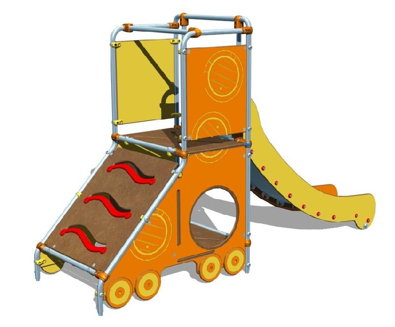 Aire de jeux le Wagon Toboggan 2/8 ans - ARJXWG-HS01/TBG_0