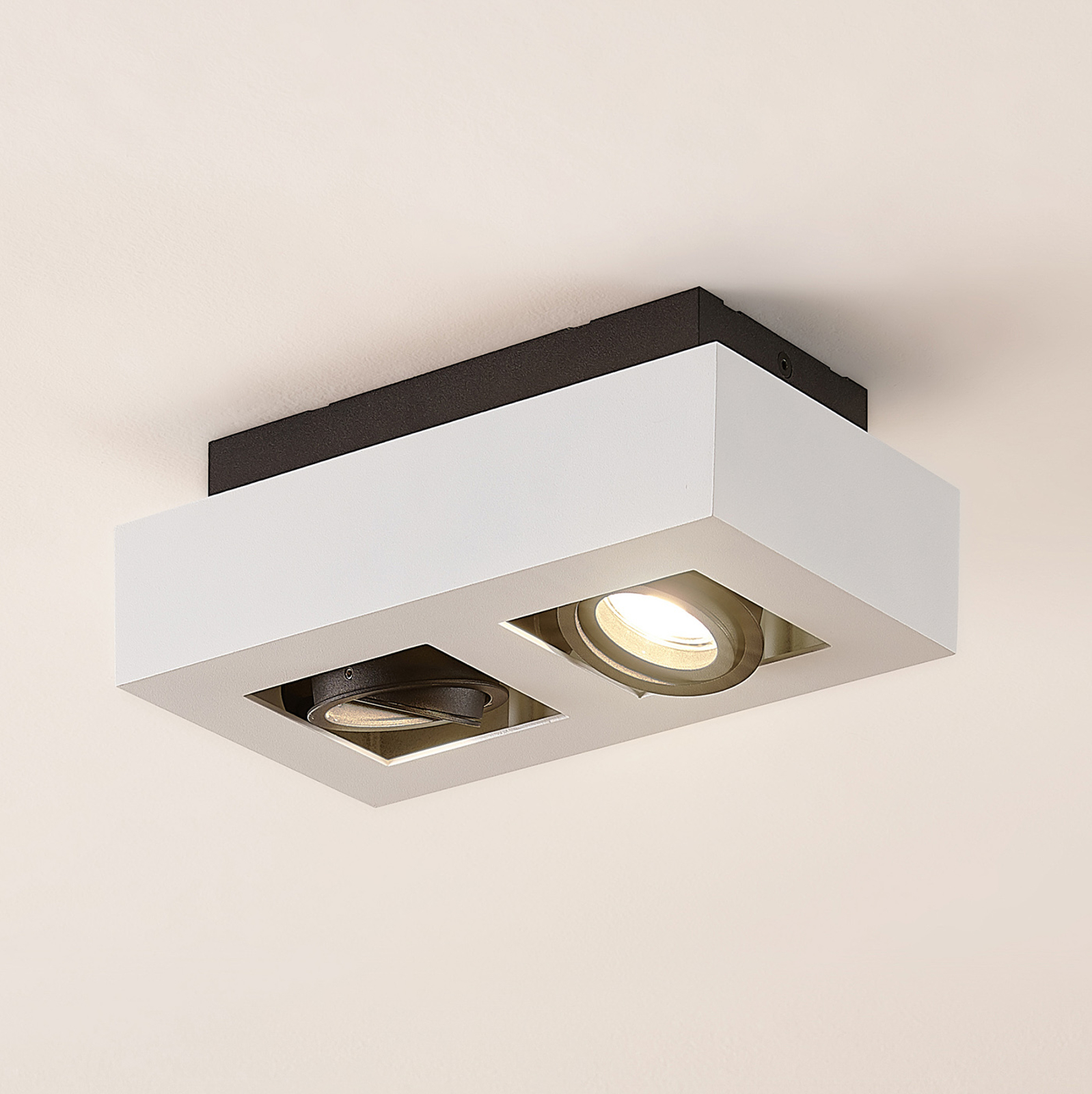 ARCCHIO VINCE PLAFONNIER, 25 X 14 CM EN BLANC