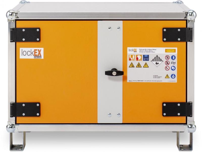Armoire anti-feu batteries avec pieds 8/5 Eco LockEX 2.0 - CEMO - 12105F_0