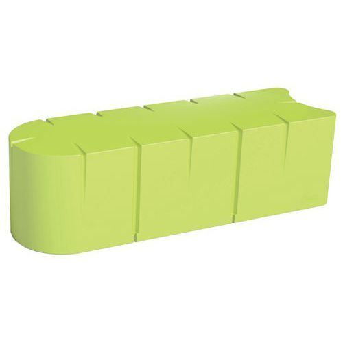 BANQUETTE CONNEXIO 4 PLACES 1412 CM - VERT PANTONE 380U - MANUTAN EXPERT