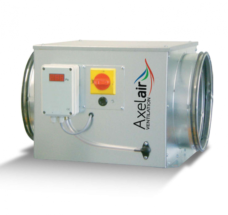 Caisson d’extraction VMC basse consommation moteur EC Ø 250 mm LOBBY® Miniblue - AXELAIR - CMSL250_0