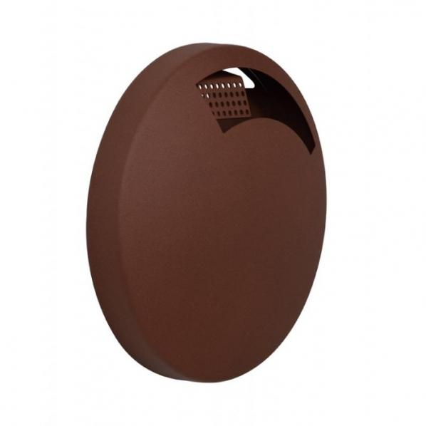 Cendrier mural rond - Effet corten - 0,5L ou 1,5L - 6 coloris - Marque Rolléco_0