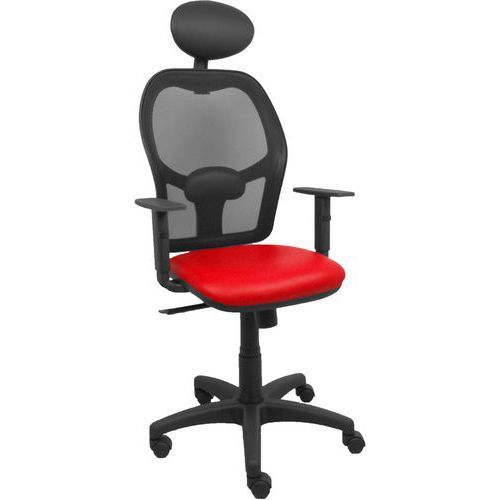 CHAISE DE BUREAU ALOCEN SIMILICUIR B10 - ROUGE - PIQUERAS Y CRESPO