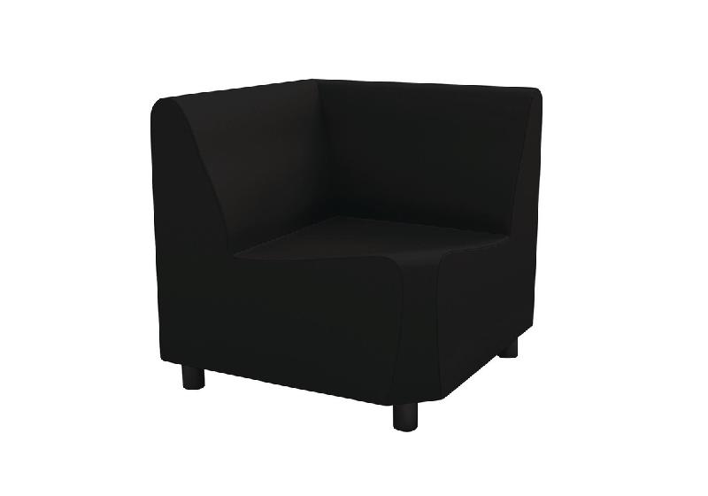 CHAUFFEUSE D\'ANGLE 90° IZARI ENDUIT PVC M1 NOIR - MANUTAN COLLECTIVITÉS