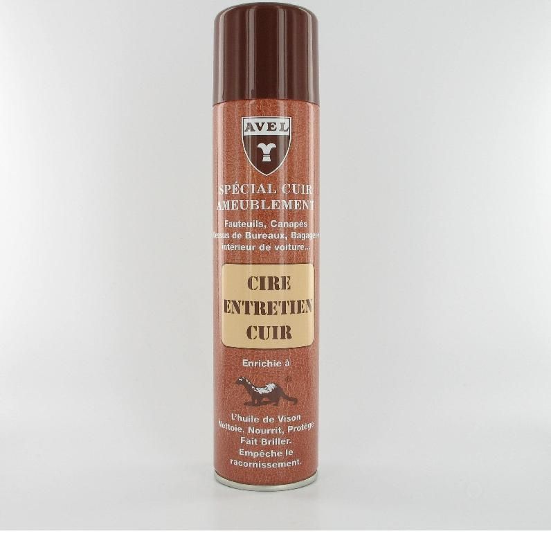 CIRE D'ENTRETIEN CUIR AÉROSOL 400ML