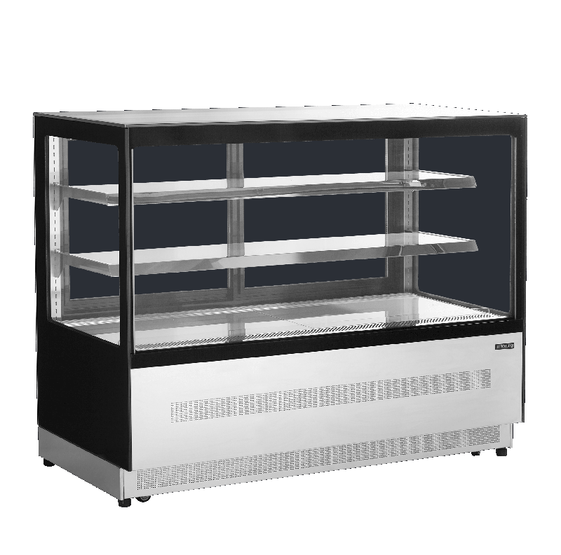 Comptoir réfrigéré TEFCOLD LPD1500F/BLACK - façade anti-buée, double vitrage, éclairage LED_0