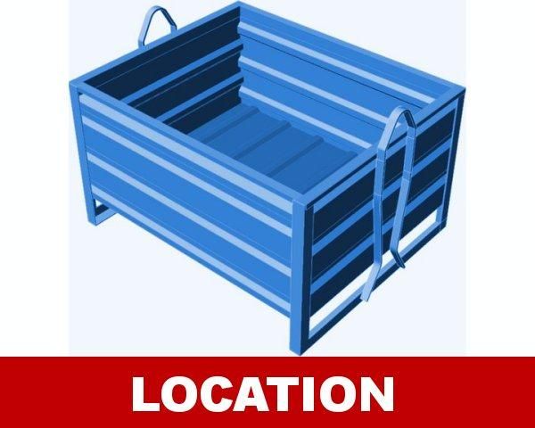 CTL 1210 LOC1AN - CONTENEUR TÔLE GERBABLE CHARGES LOURDES