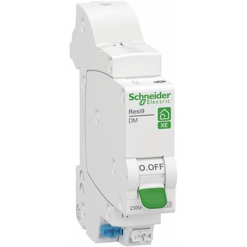 DISJONCTEUR MODULAIRE MINIATURE EMBROCHABLE - 1P+N - 16A - COURBE C - RESI9 XE SCHNEIDER