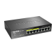 Switch D-Link DGS-1008P - 8 ports non managé - 4 ports PoE - Budget PoE 52W - Sans ventilateur_0