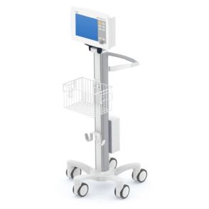 Chariot médical eCart DELTA 1 - Pré-configuration pour Dräger Delta - Ergonoflex - Aluminium anodisé - 25 kg_0